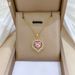 Steel 【 Titanium 】 Love Zircon Light Luxury Temperament Gorgeous Full Diamond Necklace Women's Versatile Collarbone 【 】_ipsvogv.com