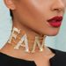 ins Super Fire Net Celebrity FANCY Alloy Diamond-encrusted Letter Necklace Hot Drilling Metal chain Hip-hop Collar Female chain_ipsvogv.com