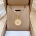 Round 【 】 Cross Luxury Charm Gorgeous Full Diamond Necklace Women's Versatile Clavicle Titanium Steel Chain 【 】_ipsvogv.com