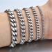 Men's Titanium Steel Six-Sided Polished Cuban Bracelet Simple Personality Jewelry Trendy Cool Accessories_ipsvogv.com