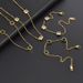 Emerald White Collar Chain Necklace with Colorless Inns Style, Small and Popular Design, Light Luxury Titanium Steel_ipsvogv.com