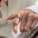 micro Design With A A Niche Inlaid Zircon Cross Star Ring, Suitable For Women's Summer Fashion, Adjustable Index Finger, Ring, Fashion, Finger,_ipsvogv.com