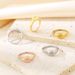Women's Jewelry Cold Style Oval Polished Diamond Eight Pointed Star Ring Men And Women Stainless Steel K Gold Plated Ring_ipsvogv.com