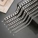 Hot sale stainless steel hip hop nk men's titanium steel Cuban chain simple accessories chain sweater chain niche jewelry necklace_ipsvogv.com