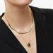Double Layer Pebble Pendant Necklace - Light Luxury Layered Chain (Minimalist Statement Jewelry Versatile Collarbone Necklace)_ipsvogv.com
