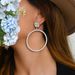 Unisex Hot Sale New Style Luxury Personality Exaggerated Earrings For Women Simple Fashion Diamond Inlaid Large Hoop Earrings_ipsvogv.com