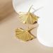 Earrings Sterling Silver Ginkgo Leaf Earrings Niche Minimalist Versatile Retro Elegant Jewelry Ins Korean Women's High-end Sense_ipsvogv.com