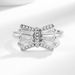 Korean Style East Gate Instagram Diamond Bow With Versatile Female Style And Adjustable Opening For Index Finger Ring_ipsvogv.com