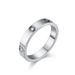 Light luxury style love diamond titanium steel ring for women K gold fashion design pinky ring_ipsvogv.com