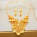 Hollow Gold Plated Luxury Necklace Earring 2-piece Bold Jewelry Set_ipsvogv.com