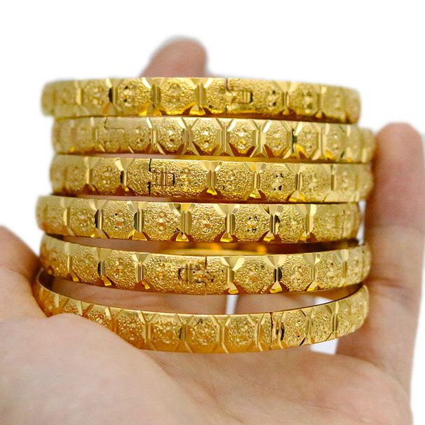 8mm Vietnamese Sand Gold Bracelet Vacuum Plated Color Preserving Women's Fashion Simple Gift Jewelry_ipsvogv.com