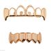 Hot Sale HIPHOP Halloween Vampire Hollow Fangs Gold Teeth Set Gold Grillz_ipsvogv.com