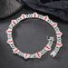 Personalized new love Cuban chain alloy diamond accessories red crack niche hip hop accessories_ipsvogv.com