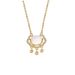 cat's Eye Stone Safety Lock Necklace Women's Ins Cool Breeze Light Luxury Net Red Collarbone Titanium Steel Neck_ipsvogv.com
