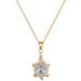Stainless Steel Gold Color Elegant Zircon Turtle Pendant Necklace for Women Fashion Romantic Wedding Party Jewelry_ipsvogv.com