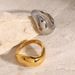 Women's Jewelry Stainless Steel Ring High End Niche Exaggerated Ring Titanium Steel Gold Hand Jewelry_ipsvogv.com