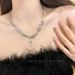 positive 15000 Reviews White Moonlight Stone Zircon Necklace For Women In Summer, Sweet, Cool, Spicy Girl, Internet !_ipsvogv.com