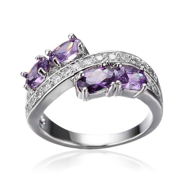 Cao Shi's French Romantic Purple Zircon Ring, Light Luxury And Luxury, Noble Style Accessories, Queen Rings_ipsvogv.com