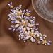 Women's Jewelry Pearl Hair Comb Bridal Hair Accessory With Rhinestones For Wedding Updo Hairstyles - Handcrafted Floral Design_ipsvogv.com