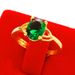 Vietnamese Sand Gold Diamond, Long-lasting Brass Accessory, Tourmaline Colored Opening Simulation Women's_ipsvogv.com