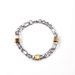 Women's Jewelry 8mm Stainless Steel Figaro Chain Gold Bead Bracelet Titanium Steel Long Versatile Necklace Female Simple 3:1 NK Chain_ipsvogv.com