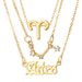 new twelve constellation necklace female personality stacking clavicle chain male couple high grade sense jewelry gift_ipsvogv.com