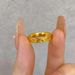 Sand Gold Crushed Ice Women's High-end Feeling, Titanium Steel Not Fading, Niche Design, Ring, Couple Pairing_ipsvogv.com