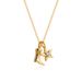 Real Gold Cowboy Boots Five Pointed Star Necklace Regular Long Chain Men And Women Pendant Necklace_ipsvogv.com