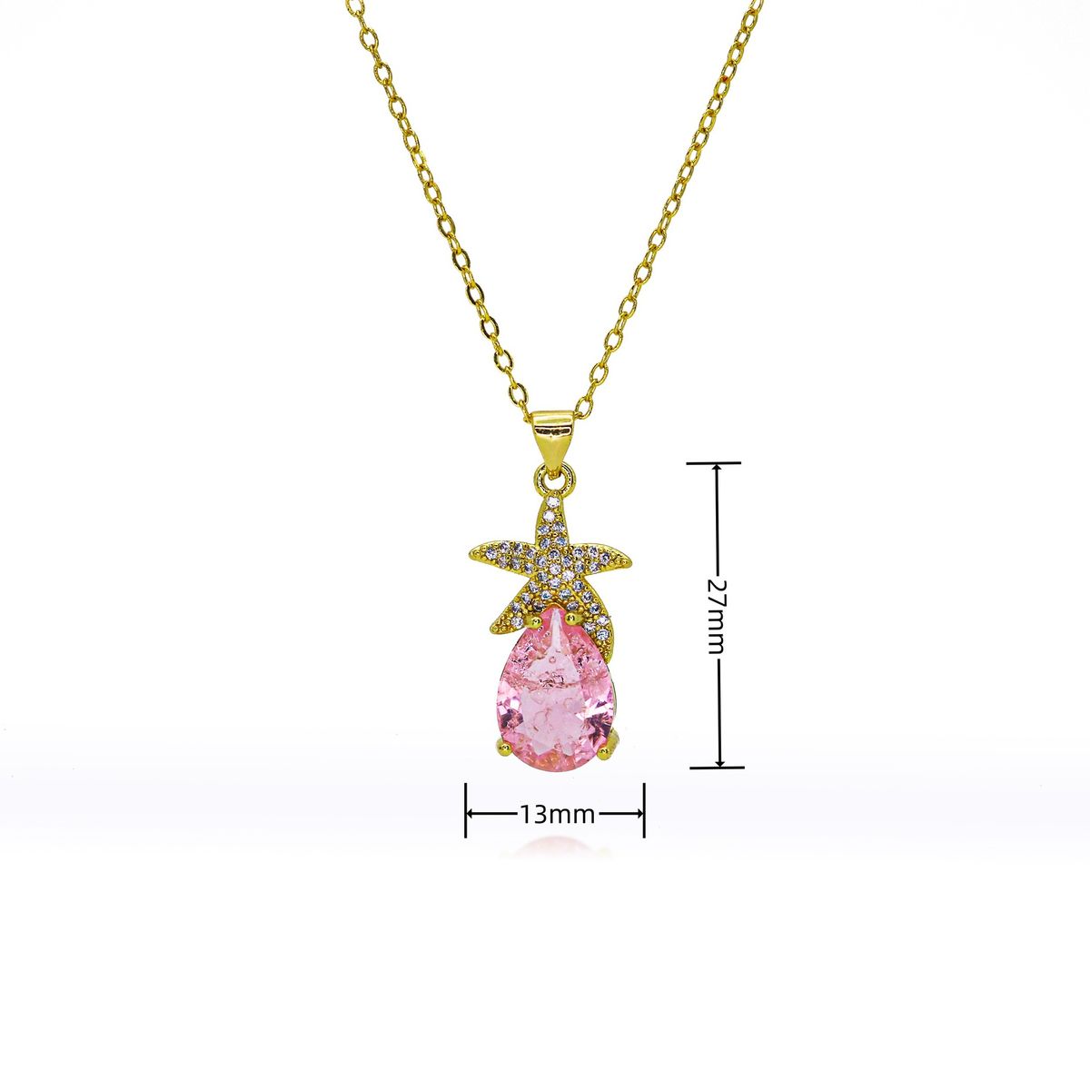 Necklace Women Japanese And Korean Style Net Red Zircon Starfish New Supply Niche Design Necklace Pendant Female Design_ipsvogv.com
