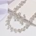 Women’s Jewelry Set Fashion Simple Wedding Jewelry Set Bridal Jewelry Temperament Valentine's Day Banquet Necklace Earring Set_ipsvogv.com