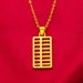 Men's Vietnam Sand Abacus Ring Opening Brass Gold Plated Jewelry_ipsvogv.com
