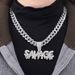 SAVAGE Large Pendant Hip Hop Cuban Chain Street Rap Alloy Full Diamond Personalized Necklace_ipsvogv.com