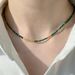Emerald Natural Stone Millet Bead Necklace For Women All Match High End Niche Beaded Clavicle Necklace New Chinese Style Jewelry_ipsvogv.com