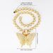 Hot Selling Butterfly Rhinestone Necklace Clavicle Chain Choker Accessories_ipsvogv.com