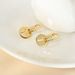 S Sterg Sier T-shaped Round Ear Buckle Light Female Niche Versatile Electroplated Gold Plated Design Earrings_ipsvogv.com