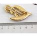White orange tea, lily of the valley high-end exquisite women's electroplated matte gold brooch, niche design, elegant_ipsvogv.com