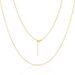 Jewelry S925 sterling silver necklace real gold plated with chain clavicle chain length adjustable pendant accessories_ipsvogv.com