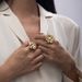 stainless steel flower pearl ring ins high grade titanium steel rings non fading jewelry_ipsvogv.com