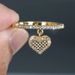 Cao Shi Love Pendant Women's Exquisite Micro Inlaid Zircon Single Ring Shaped Peach Heart Fashion Style_ipsvogv.com