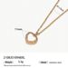 fashion light luxury niche shell love necklace female stainless steel non fading pendant design clavicle chain_ipsvogv.com