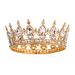 High End Luxury Crystal Bridal Headdress Alloy Large Round Crown Wedding Hair Accessories Banquet Hair Crown_ipsvogv.com