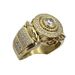 Unisex inlaid white zircon ring luxury men's engagement wedding jewelry_ipsvogv.com