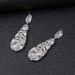 Jewelry Necklace Earring Set Women's Electroplated Alloy New Exaggerated Fashion Feather Shape_ipsvogv.com