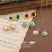 Medieval Vintage Jewelry Retro Niche Turquoise Earrings Cross Border Pearl Pendant High End Necklace Clavicle Chain_ipsvogv.com