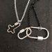 Fashion Silver Mountaineering Buckle Pendant Necklace Personalized Double Layer Spiral Buckle Necklace For Women_ipsvogv.com