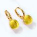 Candy Colored Gem Earrings Female S925 Silver Plated 9K Gold Inlaid Amethyst Earrings Simple Fashion_ipsvogv.com