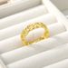 Hip Hop Cuban Chain Electroplated Real Gold Trend Men's Ring_ipsvogv.com