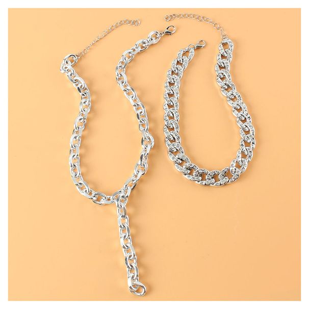 Sexy Long Hollow Necklace Accessories For Women Fashionable Temperament Geometric Neck Necklace_ipsvogv.com