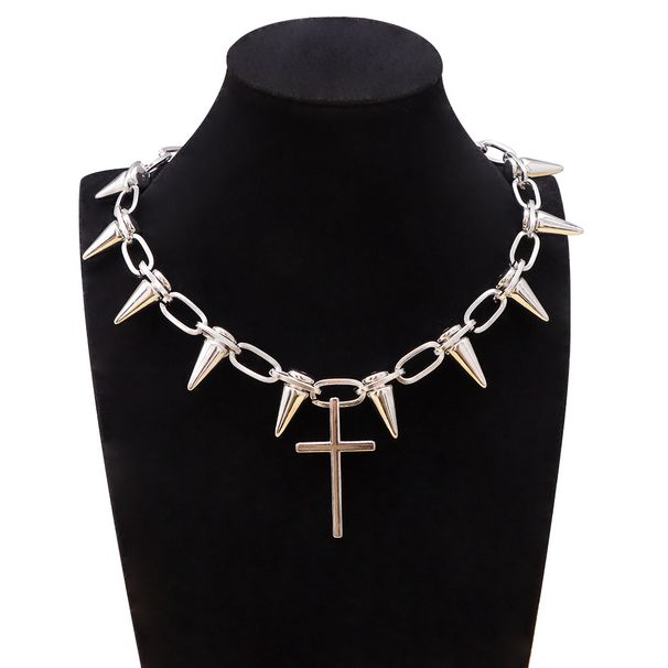 Hot Selling Chain, Trendy Personality, Punk, Hip-hop, Fashionable Tassel, Rivet, Men's And Women's Necklace Accessories_ipsvogv.com