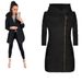 Women's Clothing fashion side zipper plus velvet coat hooded jacket sweatshirt women_ipsvogv.com
